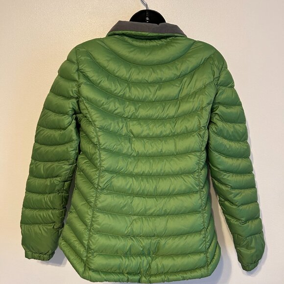 LL Bean Puffy Ski Jacket Green, Nylon Shell & Lining Zip Pockets Size Reg XS - Picture 6 of 16